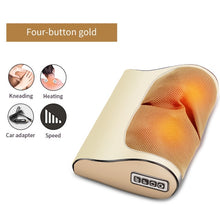 Load image into Gallery viewer, Infrared Heating Neck Shoulder Back Body Electric Massage Pillow Shiatsu Massager Device Cervical Healthy Massageador Relaxation