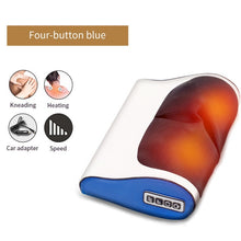 Load image into Gallery viewer, Infrared Heating Neck Shoulder Back Body Electric Massage Pillow Shiatsu Massager Device Cervical Healthy Massageador Relaxation
