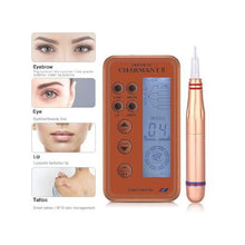 Load image into Gallery viewer, Dermografo Charme Princesse Permanent Makeup Pen Digital Premium Machine Intelligent Control Panel Set for Micropigmentation
