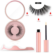 Load image into Gallery viewer, Magnetic Eyeliner Eyelashes Set Natural Thick Handmade No Glue Prevent Allergy Magnetic Fake Eyelashes With Eyelashes Applicator
