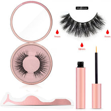 Load image into Gallery viewer, Magnetic Eyeliner Eyelashes Set Natural Thick Handmade No Glue Prevent Allergy Magnetic Fake Eyelashes With Eyelashes Applicator
