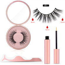 Load image into Gallery viewer, Magnetic Eyeliner Eyelashes Set Natural Thick Handmade No Glue Prevent Allergy Magnetic Fake Eyelashes With Eyelashes Applicator
