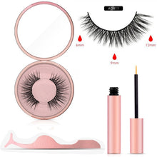 Load image into Gallery viewer, Magnetic Eyeliner Eyelashes Set Natural Thick Handmade No Glue Prevent Allergy Magnetic Fake Eyelashes With Eyelashes Applicator
