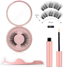 Load image into Gallery viewer, Magnetic Eyeliner Eyelashes Set Natural Thick Handmade No Glue Prevent Allergy Magnetic Fake Eyelashes With Eyelashes Applicator
