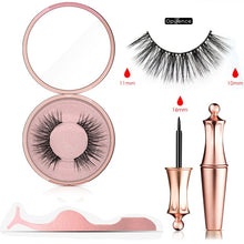 Load image into Gallery viewer, Magnetic Eyeliner Eyelashes Set Natural Thick Handmade No Glue Prevent Allergy Magnetic Fake Eyelashes With Eyelashes Applicator
