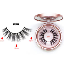 Load image into Gallery viewer, Magnetic Eyeliner Eyelashes Set Natural Thick Handmade No Glue Prevent Allergy Magnetic Fake Eyelashes With Eyelashes Applicator
