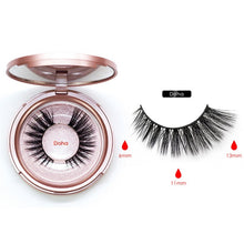 Load image into Gallery viewer, Magnetic Eyeliner Eyelashes Set Natural Thick Handmade No Glue Prevent Allergy Magnetic Fake Eyelashes With Eyelashes Applicator
