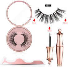 Load image into Gallery viewer, Magnetic Eyeliner Eyelashes Set Natural Thick Handmade No Glue Prevent Allergy Magnetic Fake Eyelashes With Eyelashes Applicator
