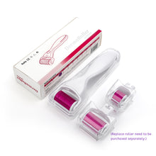 Load image into Gallery viewer, 1200 Needles Micro-needle Derma Roller Pure Microneedling 0.25mm Needles Length Titanium Dermoroller Microniddle Roller for Face
