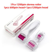 Load image into Gallery viewer, 1200 Needles Micro-needle Derma Roller Pure Microneedling 0.25mm Needles Length Titanium Dermoroller Microniddle Roller for Face
