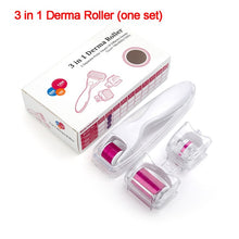 Load image into Gallery viewer, 1200 Needles Micro-needle Derma Roller Pure Microneedling 0.25mm Needles Length Titanium Dermoroller Microniddle Roller for Face
